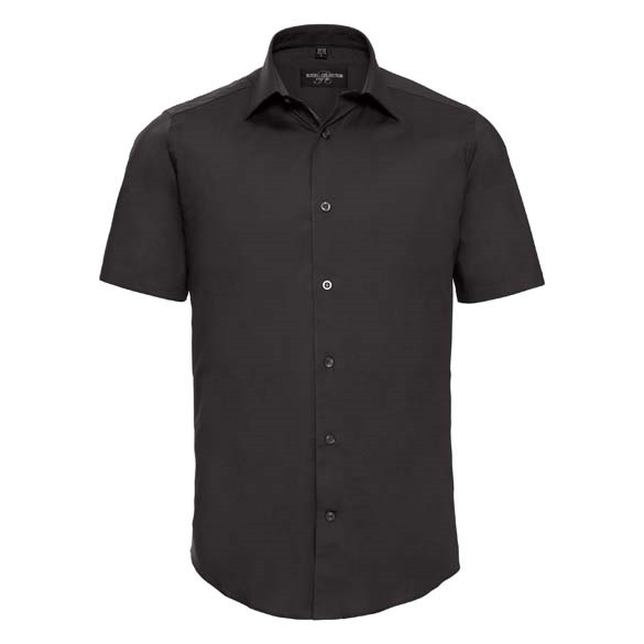 Short sleeve easycare fitted shirt