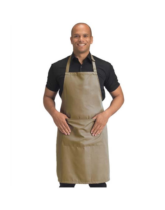 Recycled Bib Apron With Pocket