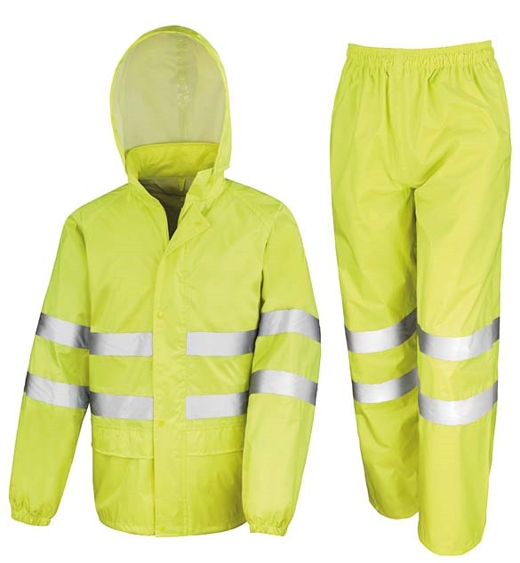 High-viz waterproof suit