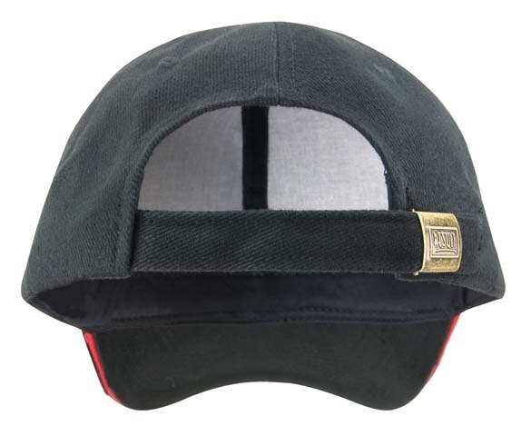 Pro-style heavy cotton cap with sandwich peak